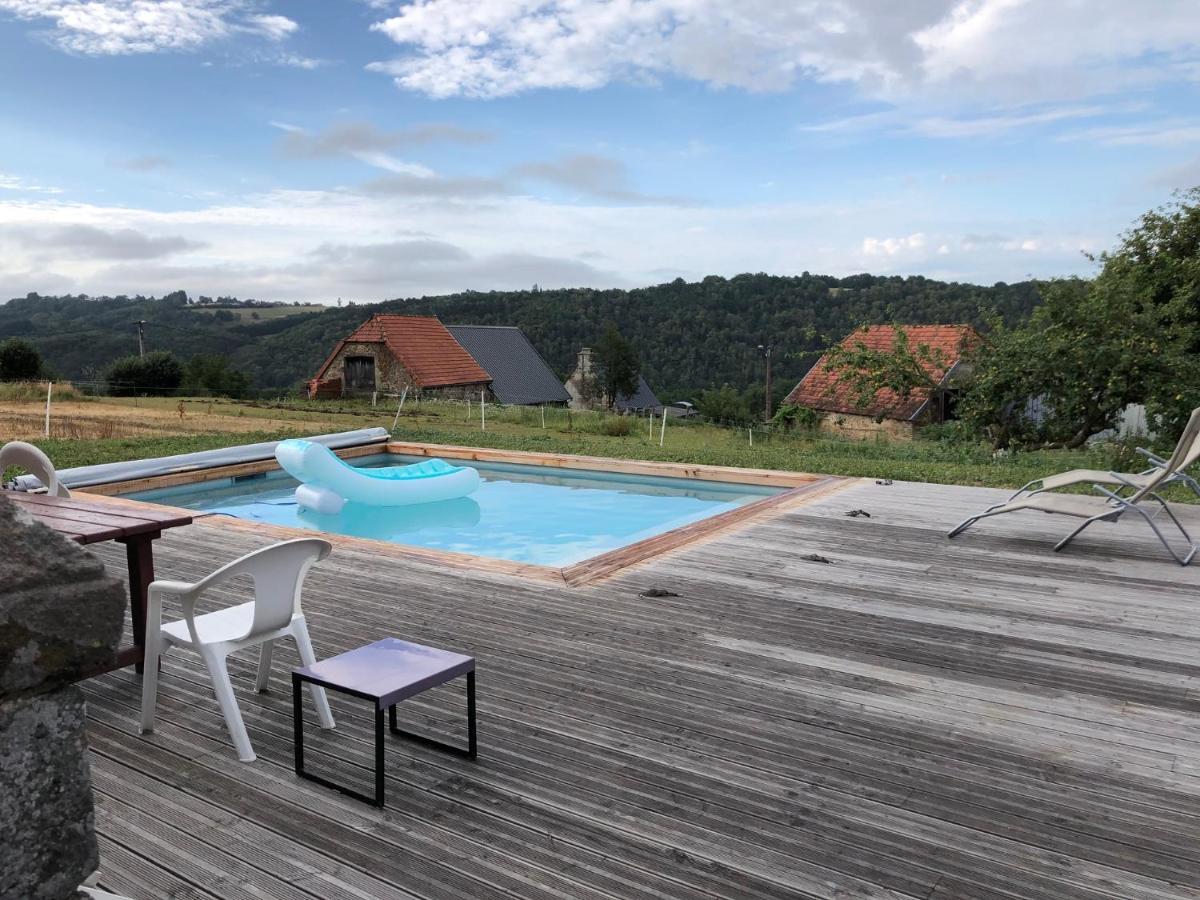 Maison Typique Auvergnate, Piscine Et Four A Pain Saint-Christophe-Les-Gorges Exterior foto